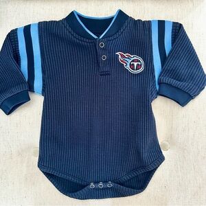 NFL Pro Tuff Tennessee Titans Navy Ripped Bodysuit 12 Months